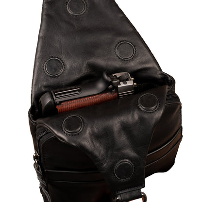 Concealed Carry Unisex Dakota Leather Sling by Lady Conceal - Large and Regular Size