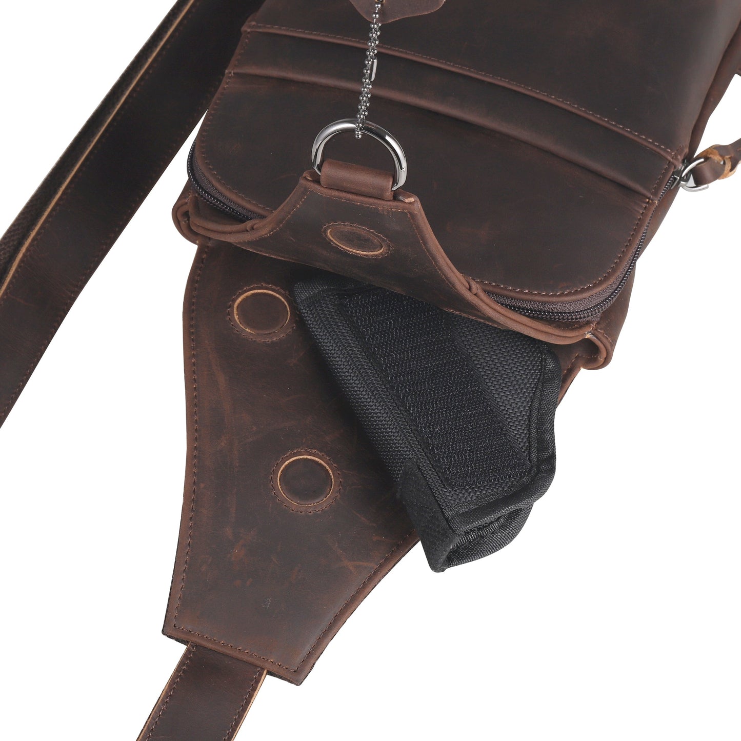 Concealed Carry Unisex Dakota Leather Sling by Lady Conceal - Large and Regular Size