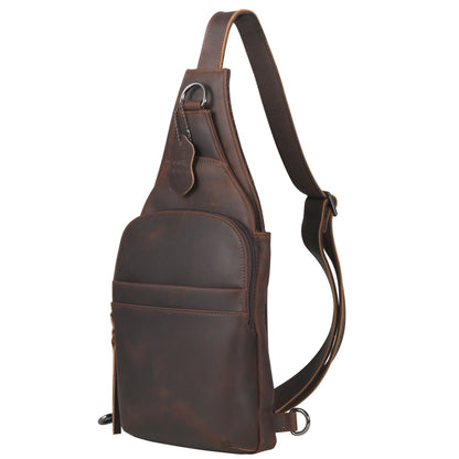 Concealed Carry Unisex Dakota Leather Sling by Lady Conceal - Large and Regular Size