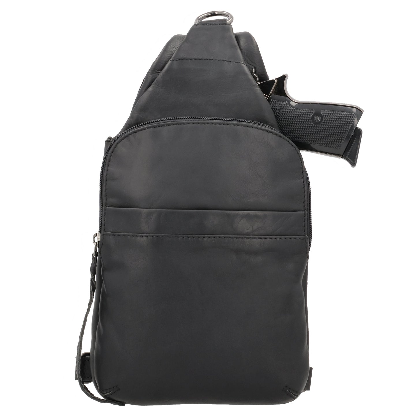 Concealed Carry Unisex Dakota Leather Sling by Lady Conceal - Large and Regular Size