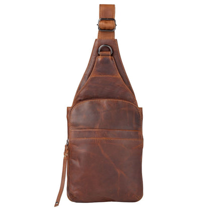 Concealed Carry Unisex Dakota Leather Sling by Lady Conceal - Large and Regular Size