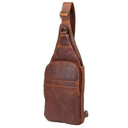 Concealed Carry Unisex Dakota Leather Sling by Lady Conceal - Large and Regular Size